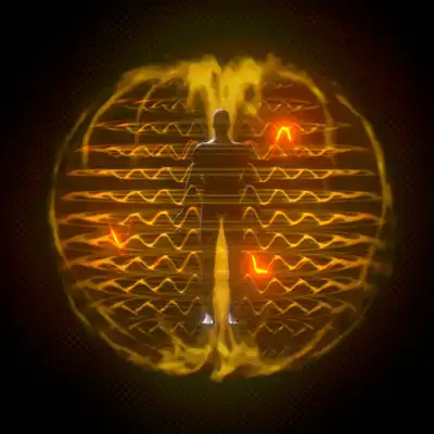 biofield-field-loop Illustration of the human biofield showing energy wave patterns and areas of resistance around the body, used in Biofield Tuning sessions